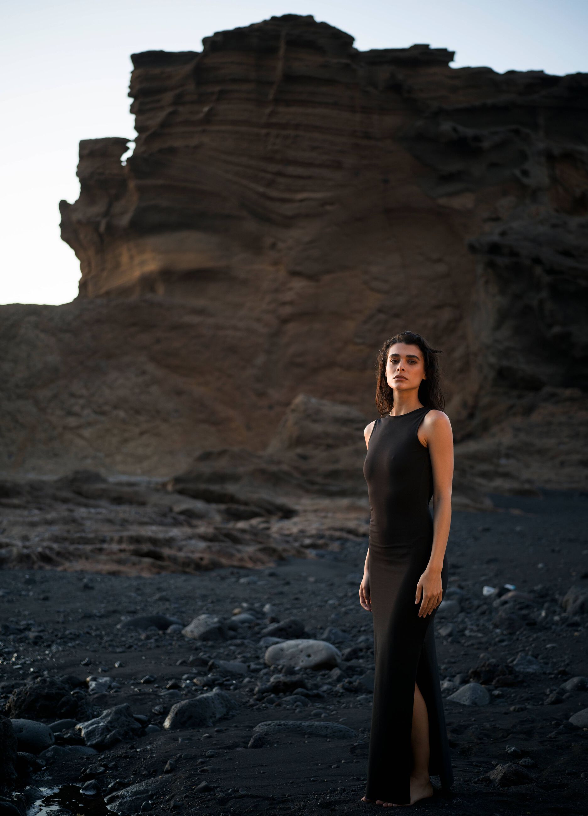 Backless Long Black Dress