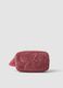 Beauty case rosa con ricamo floreale e nappina_0
