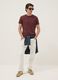 Brown pure cotton short sleeve t-shirt regular fit_1