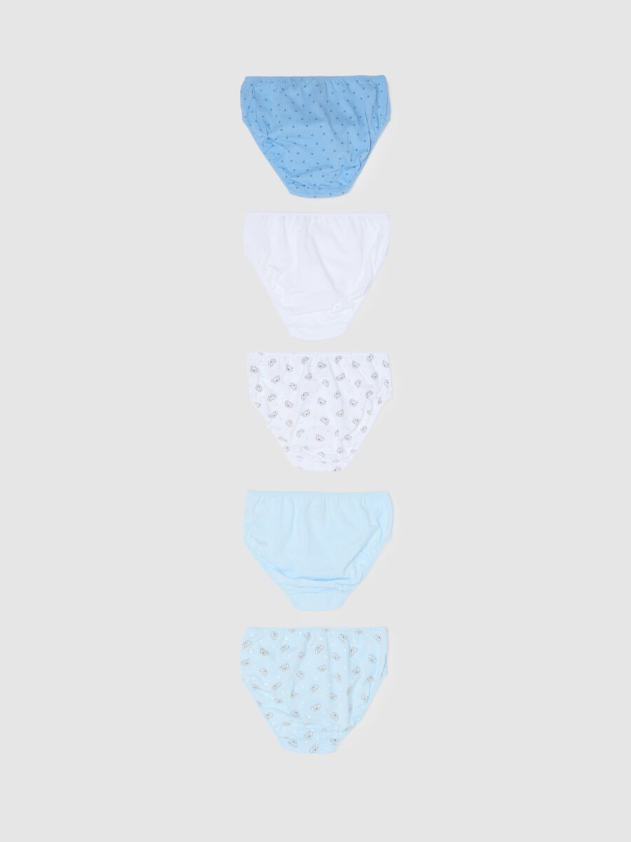 Multipack of Girls' Multicolour Pure Cotton Knickers - Regular Fit_1