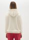 Beige cotton blend hoodie_2