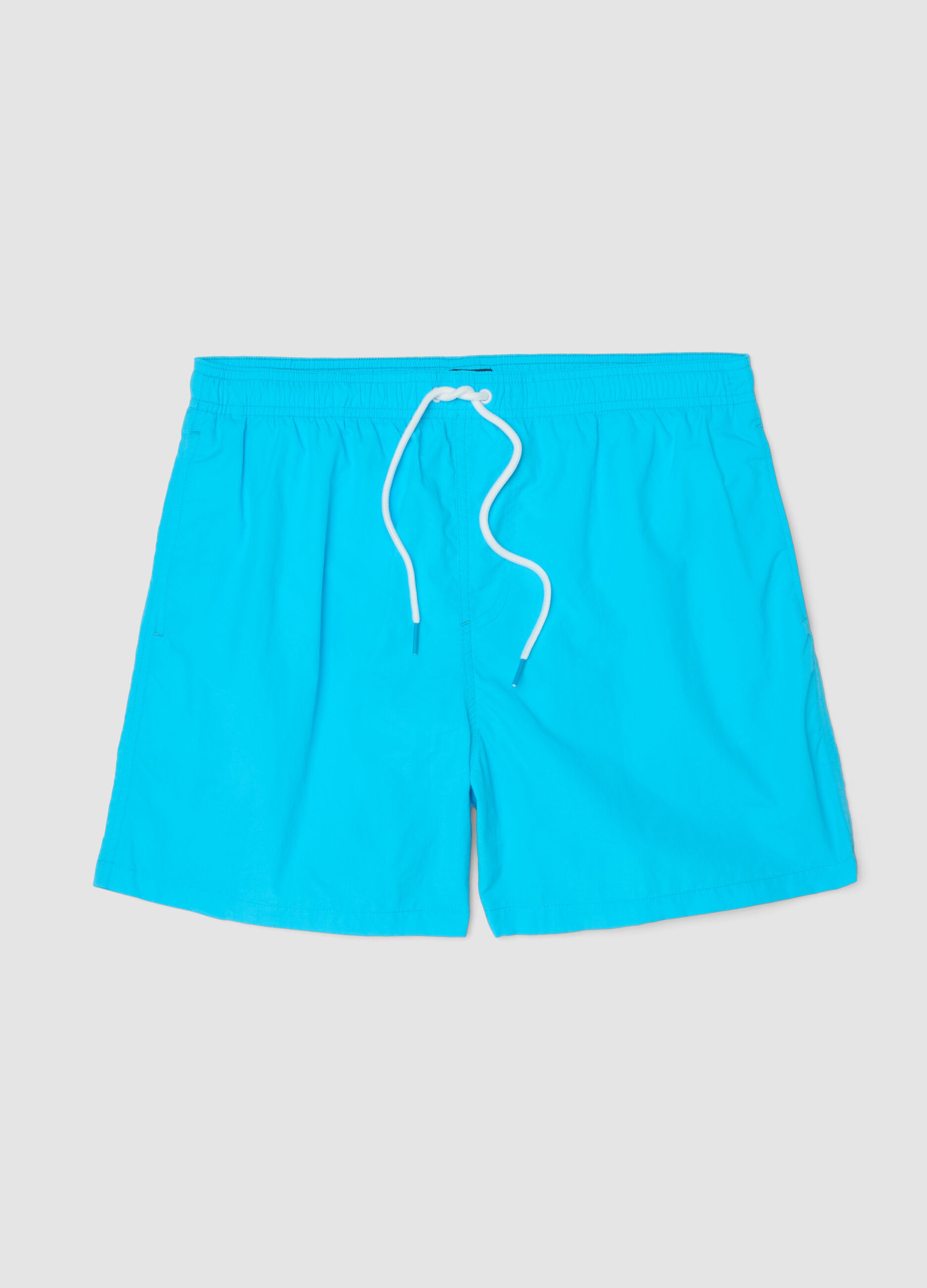 Boxer da mare azzurri con elastico in vita