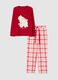 Multicolour plaid Christmas pyjamas regular fit with print_4
