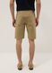 Beige stretch-cotton Bermuda shorts_2