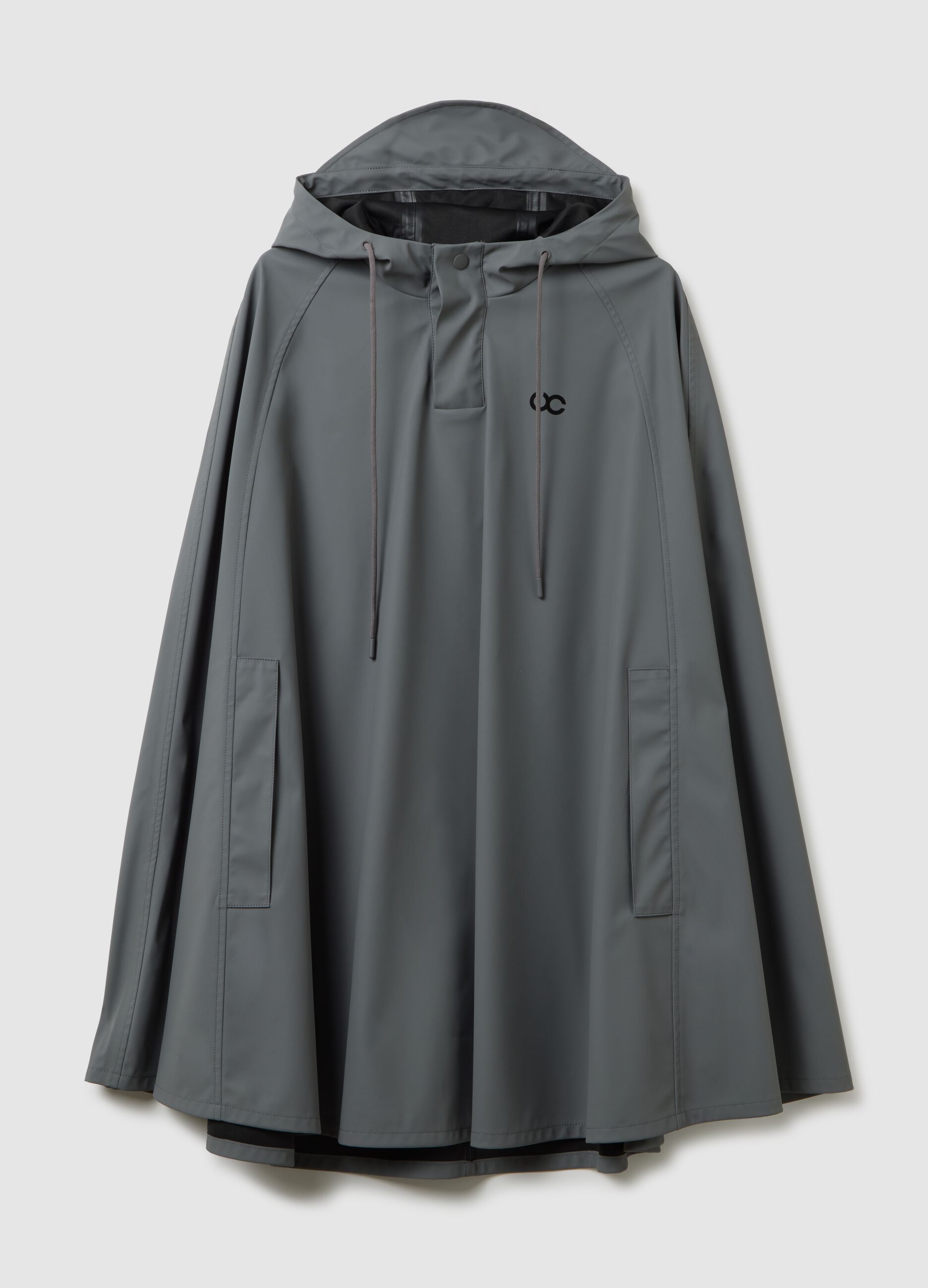 Giacca impermeabile grigia regular fit