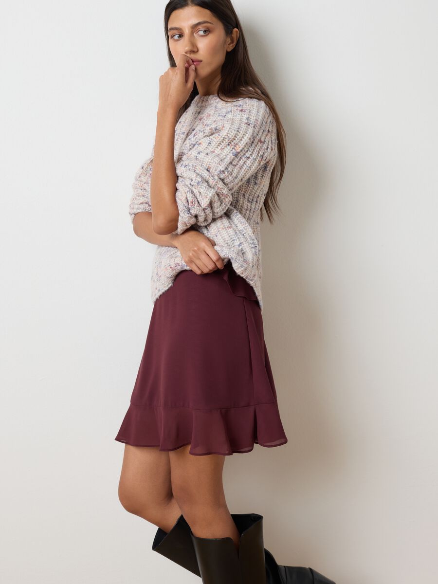 Multicoloured sweater in cotton and wool_1