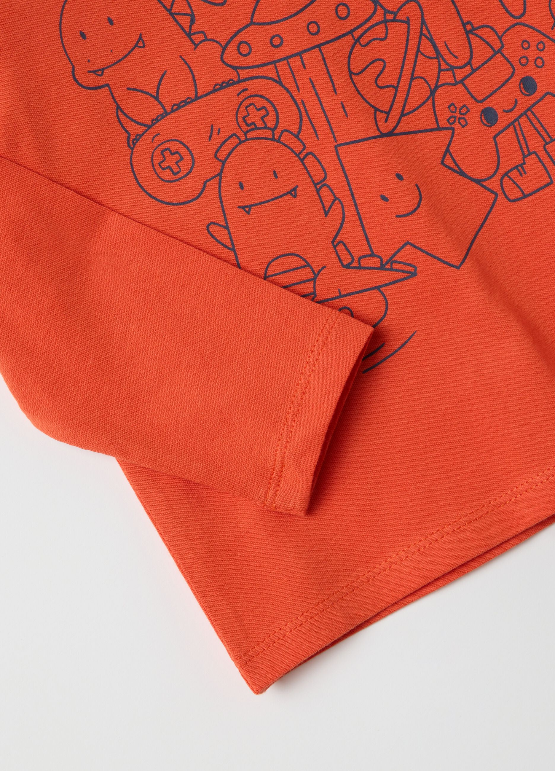 Children's Orange Pure Cotton Jumper
