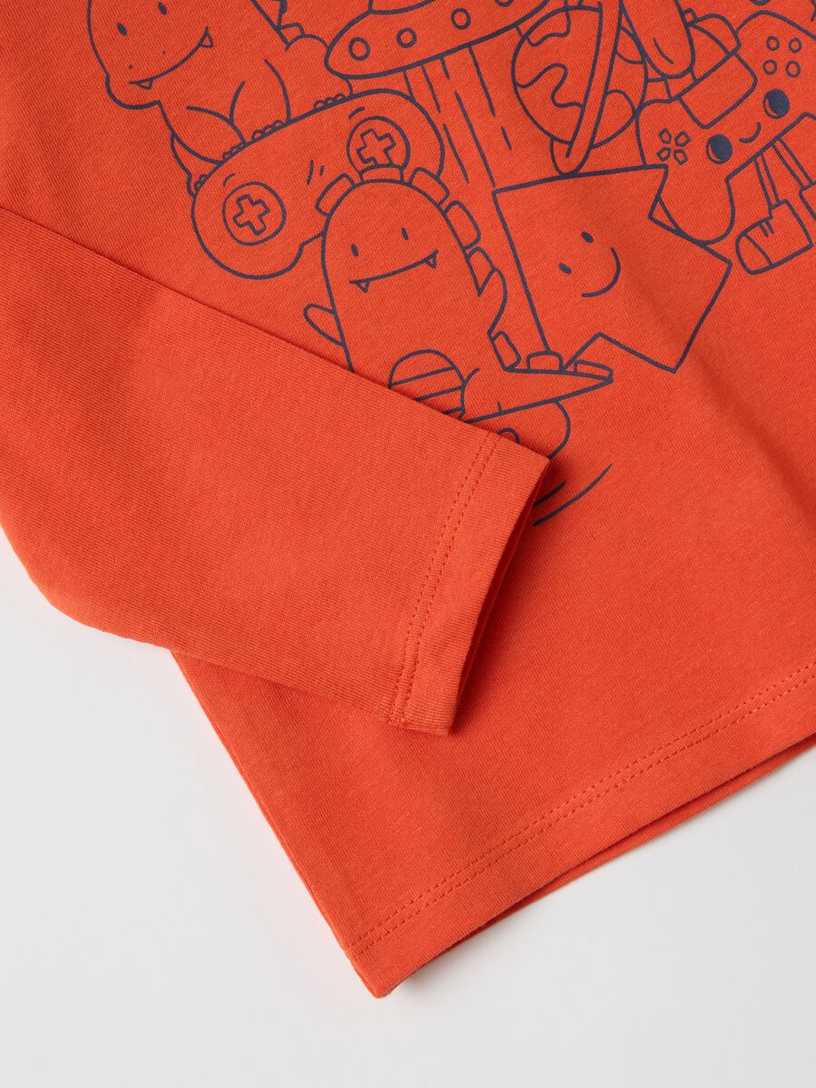 Children's Orange Pure Cotton Jumper_3