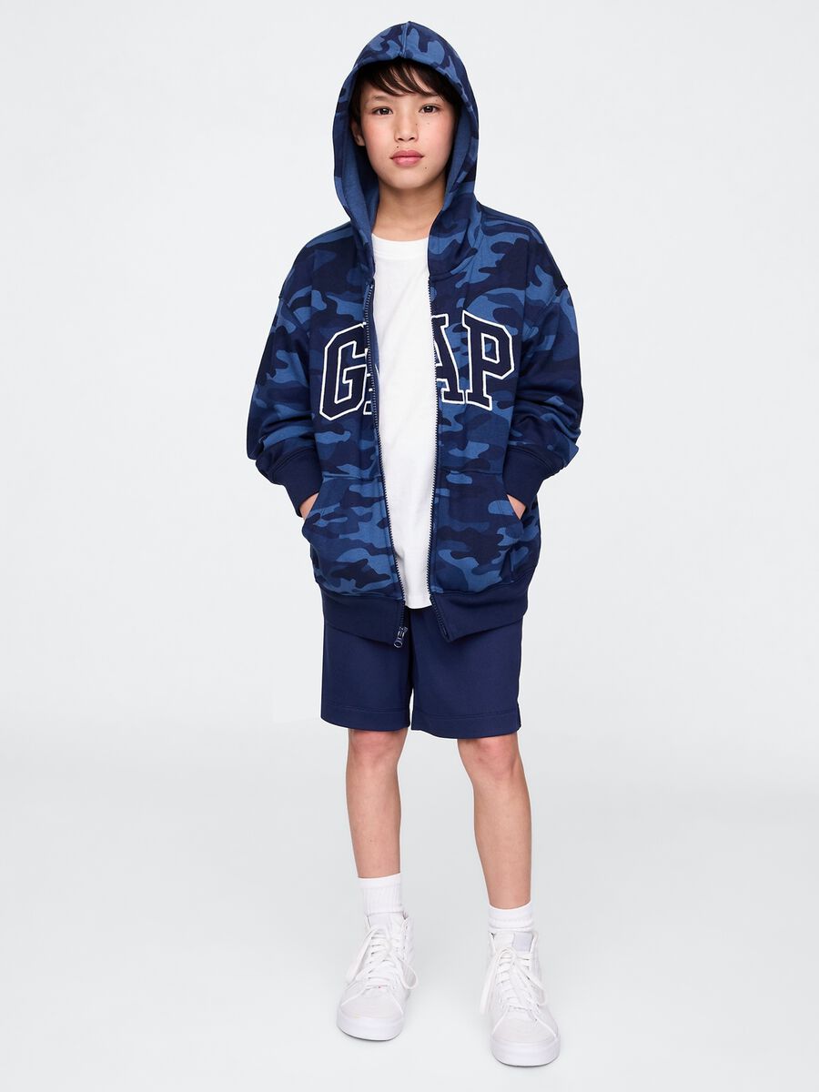 Blue Cotton Shorts_0