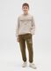 Boys' green regular fit cotton trousers_0
