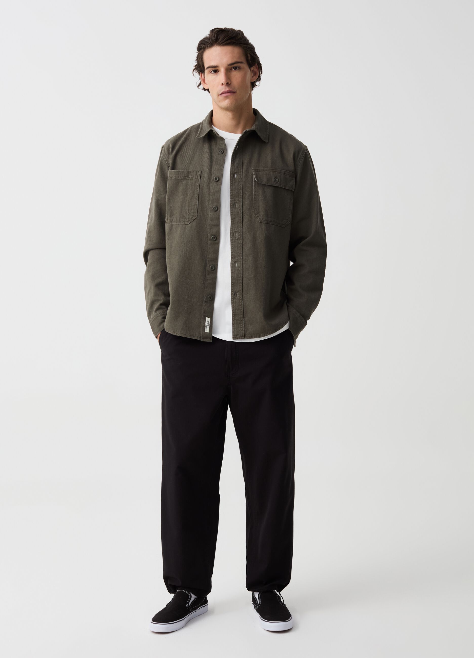 Pantalone chino jogger in cotone