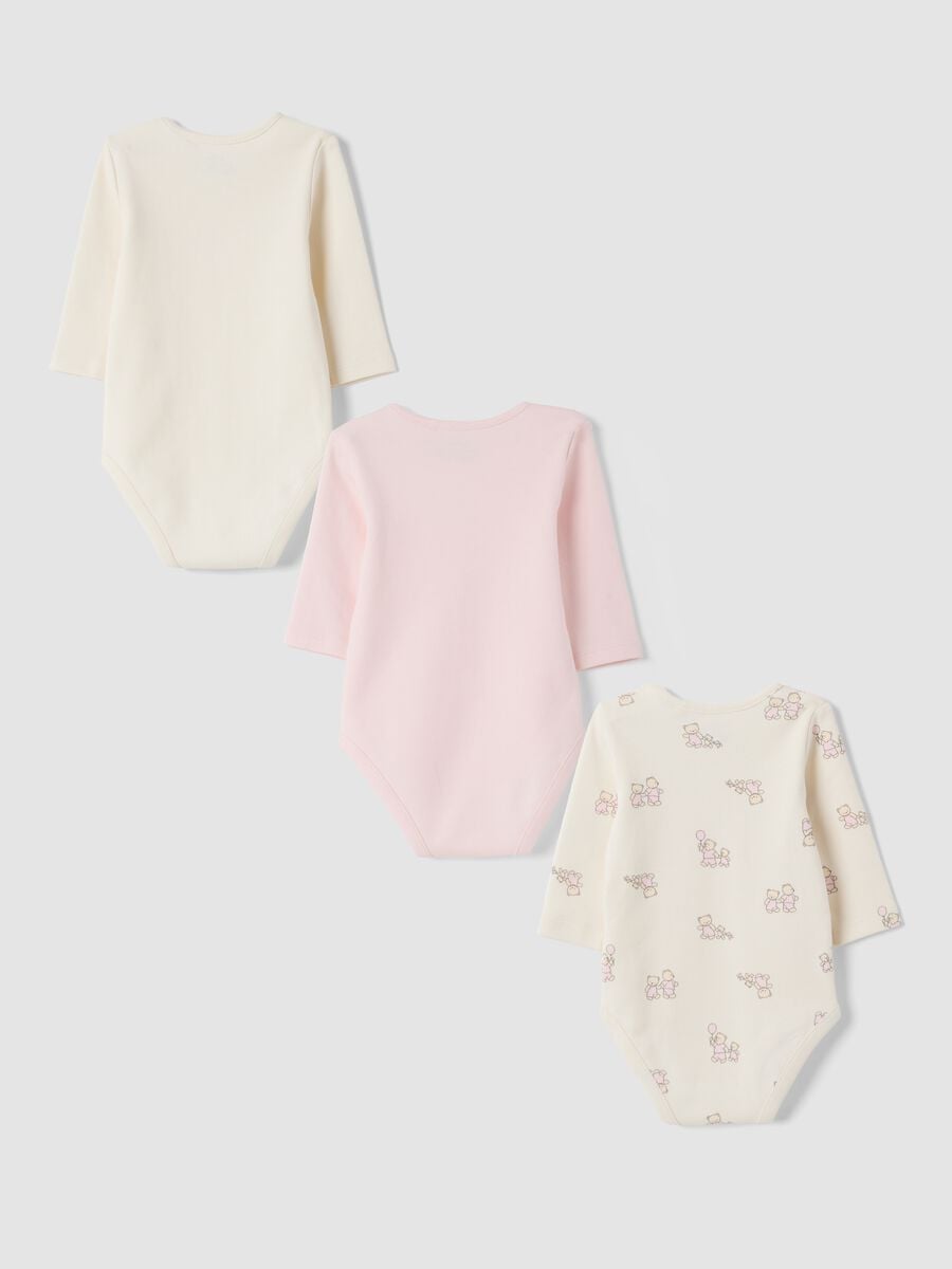 3-pack ivory and light pink organic cotton crew-neck bodysuits_1