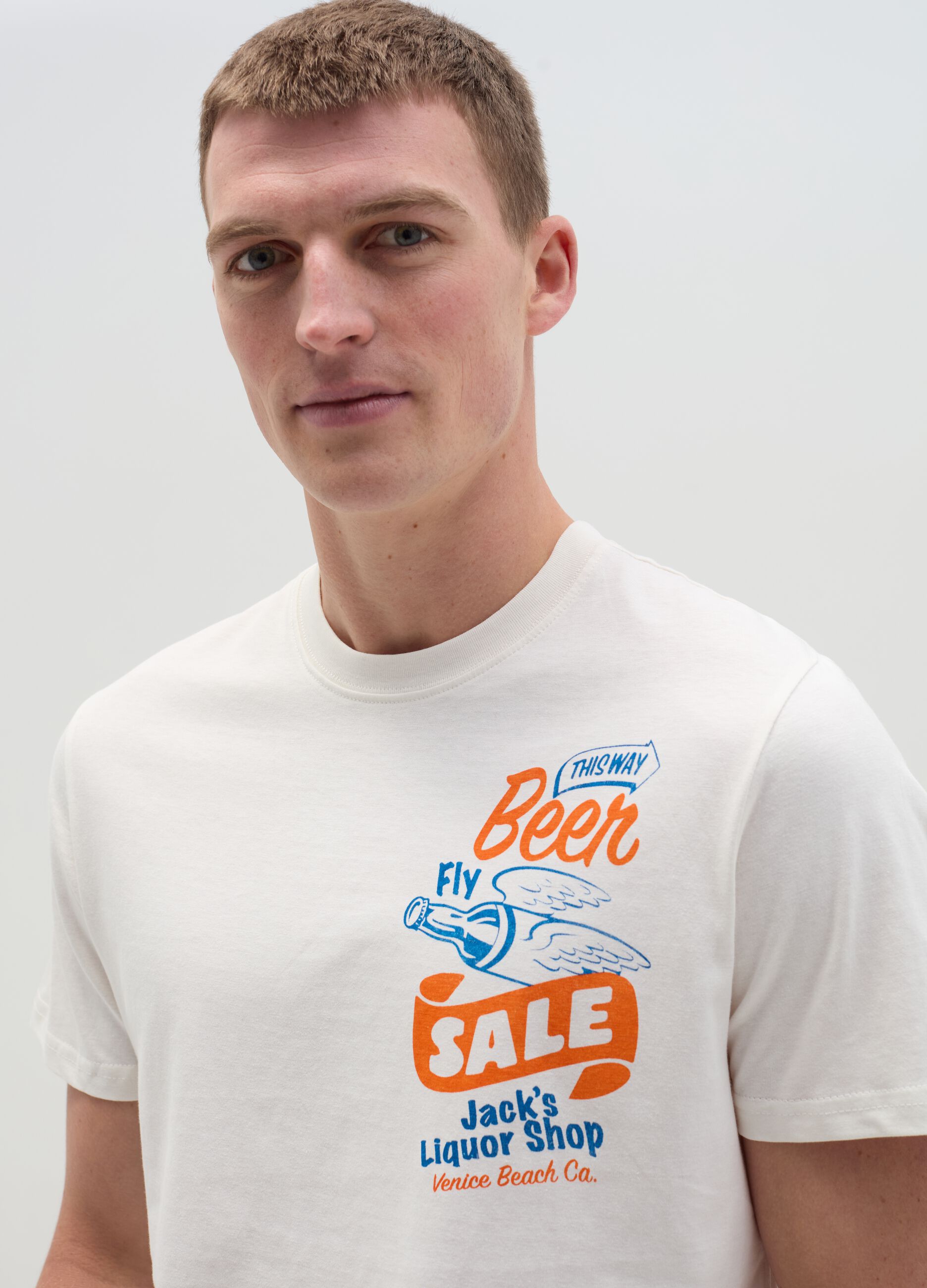 Ovs T-shirt con stampa Venice Beach Liquor Shop