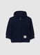 Children's blue pure cotton hoodie regular fit_0
