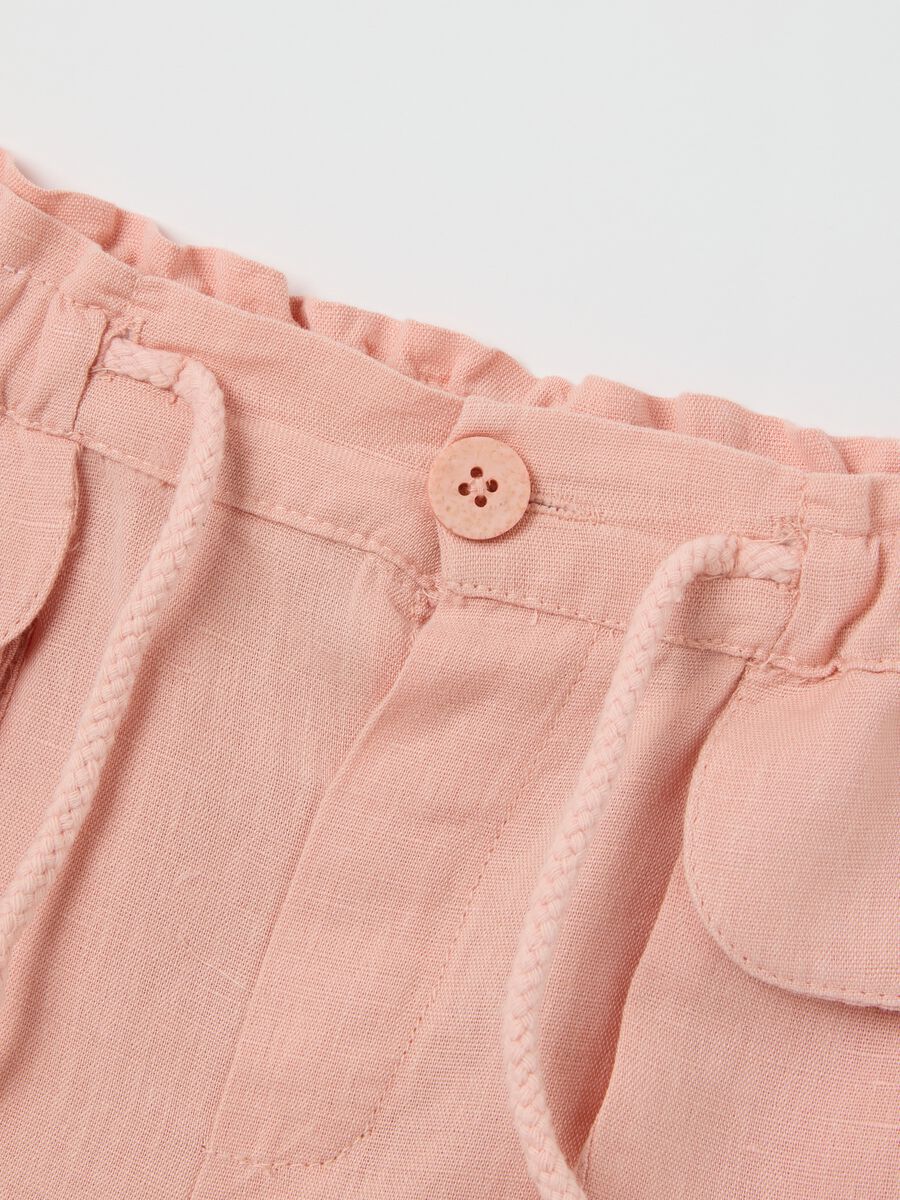 Pink set with ruffled top and shorts Fagottino_3