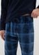 Multicolour checked regular fit pyjama trousers_3