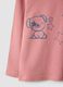 Maglietta rosa in puro cotone organico con stampa animaletti per bimba_3