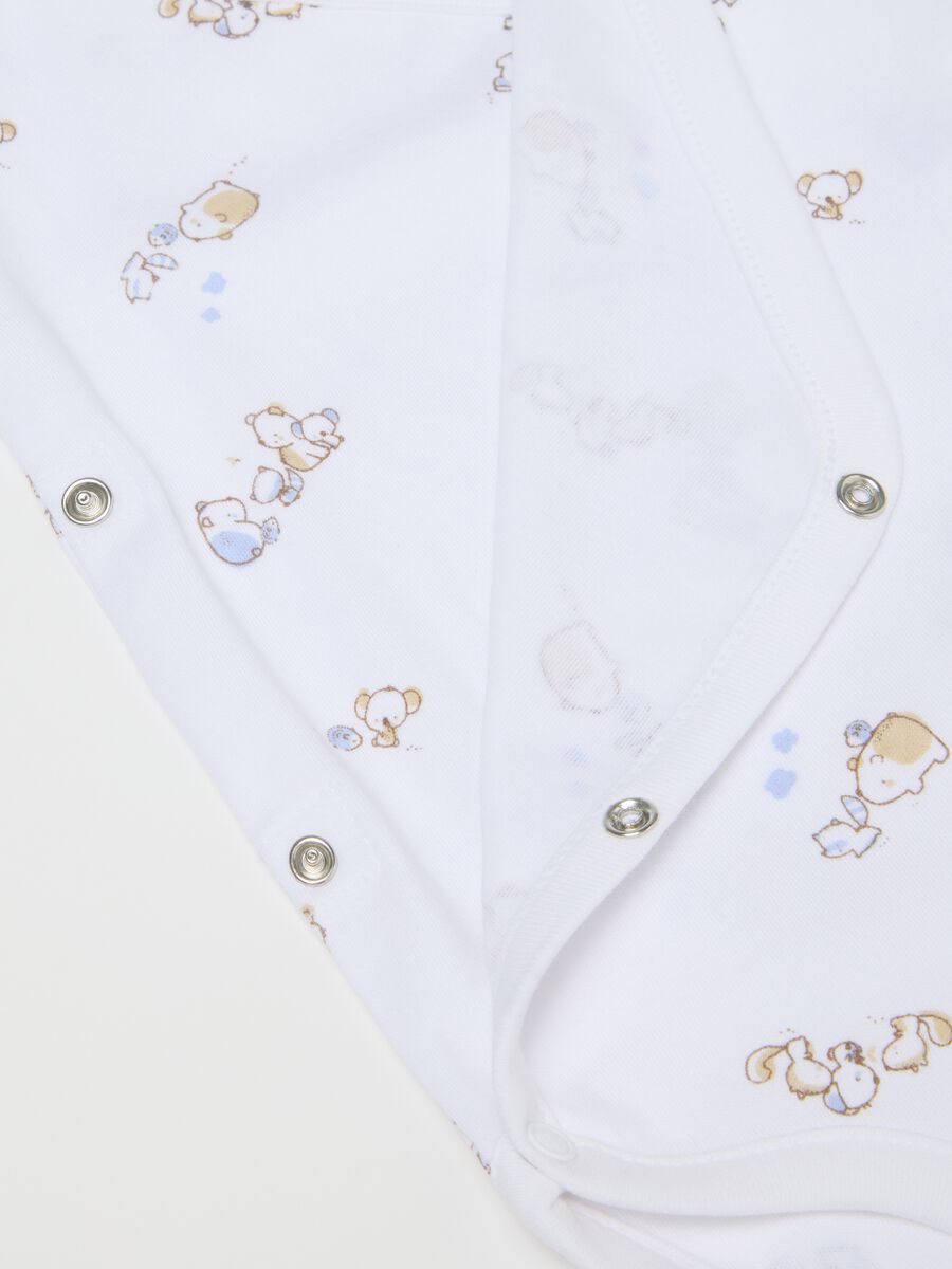 Two-pack multicolour newborn bodysuit in pure cotton_3