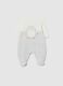 Grey cotton blend baby romper_0