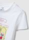 White pure cotton regular fit t-shirt with print for girls_2
