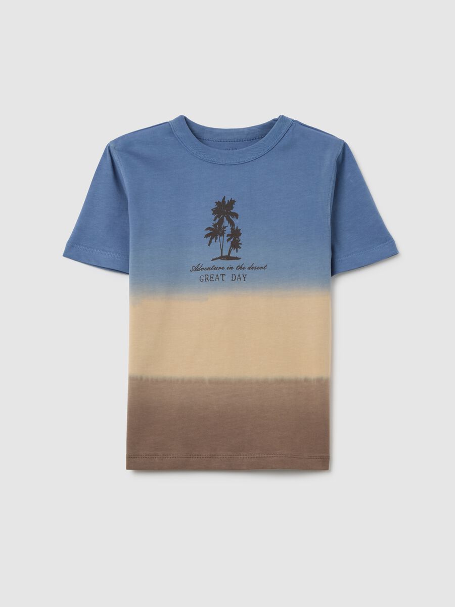 T-shirt da bambino in puro cotone multicolor regular fit_0