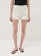 White pure cotton Bermuda shorts_2