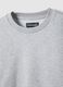 Light grey melange crew neck sweatshirt_1