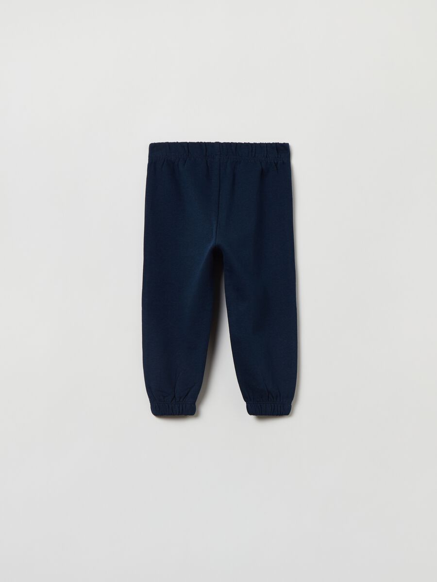 Joggers in felpa con profili elasticati_1