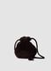 Dark brown bucket bag with beaded embroidery_1