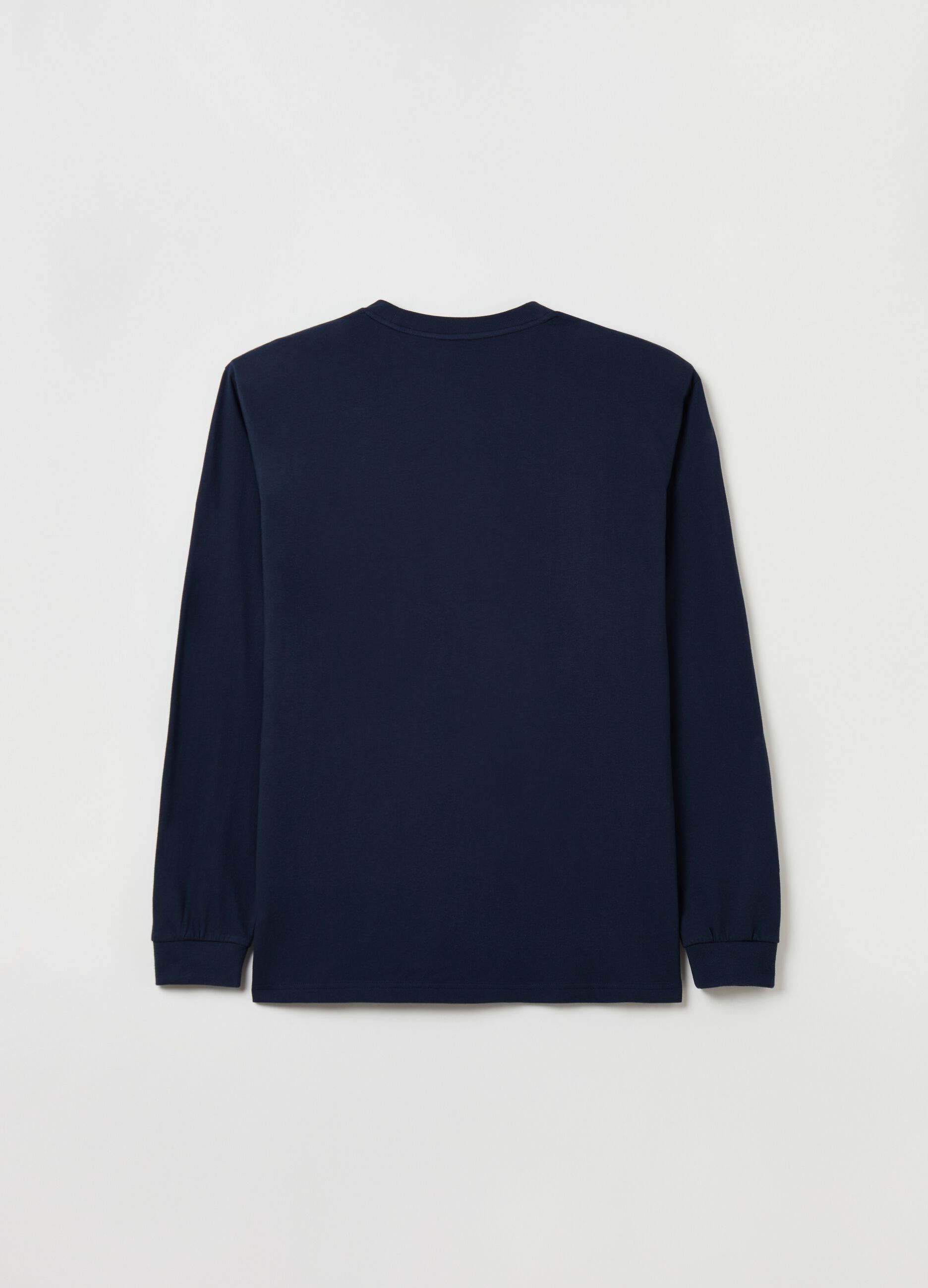Organic cotton sweatshirt with round neck