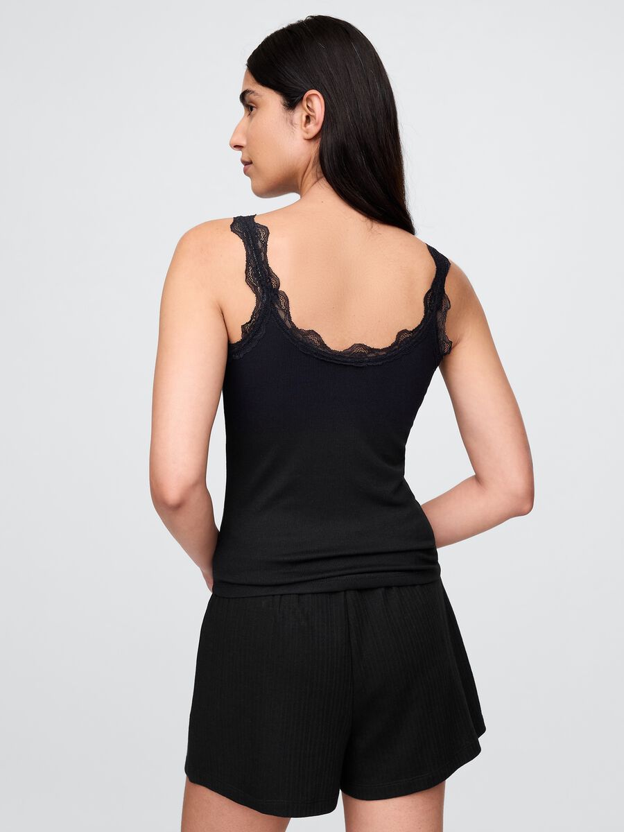 Black pyjamas with lace details_2