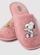 Pink Snoopy Print Slippers_2