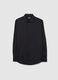 Black Long-Sleeve Shirt in Cotton and Polyester Blend_4