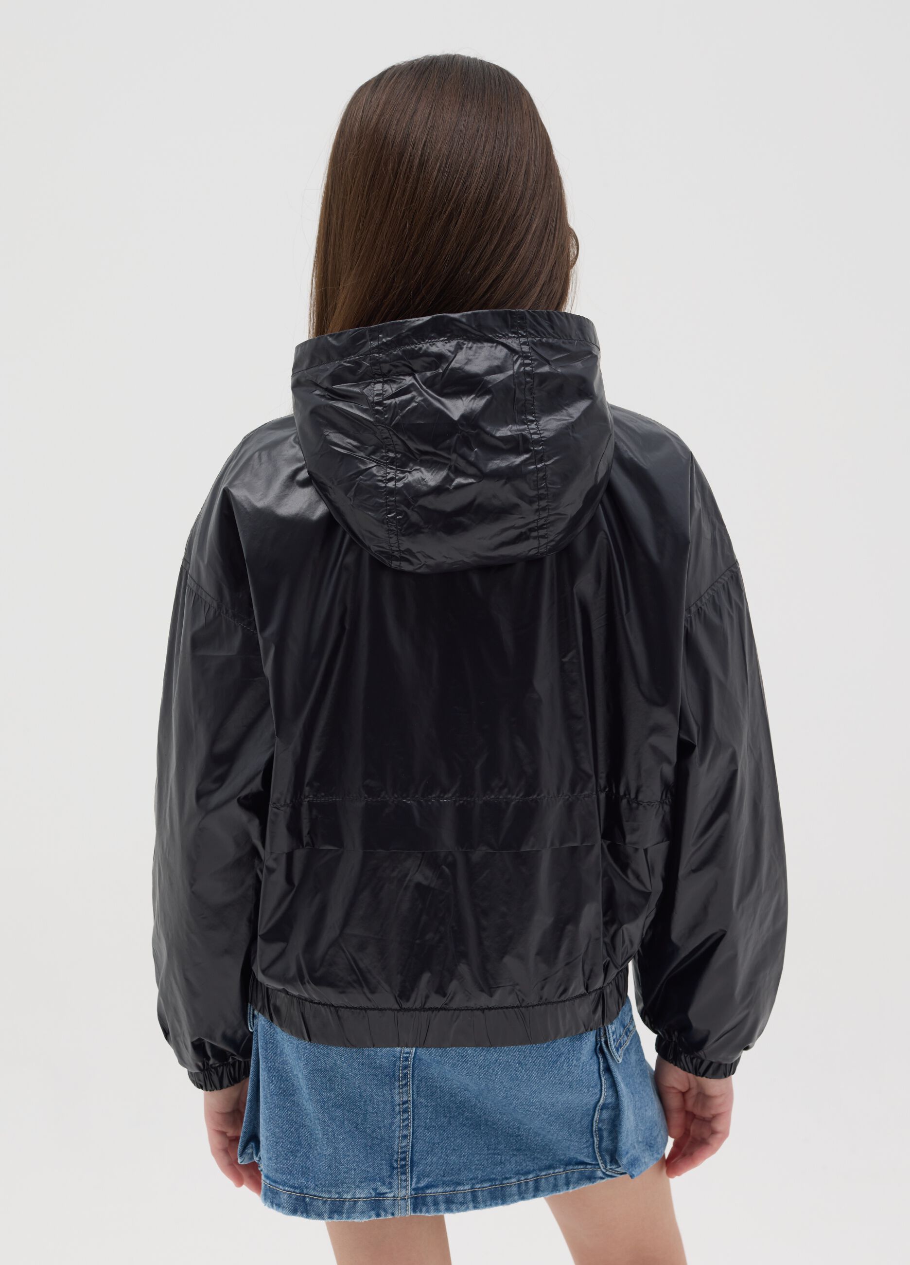 Waterproof jacket with hood