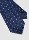 Blue tie 7.5 cm blade with polka dot pattern_1