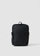 Black backpack with front zip pocket_0