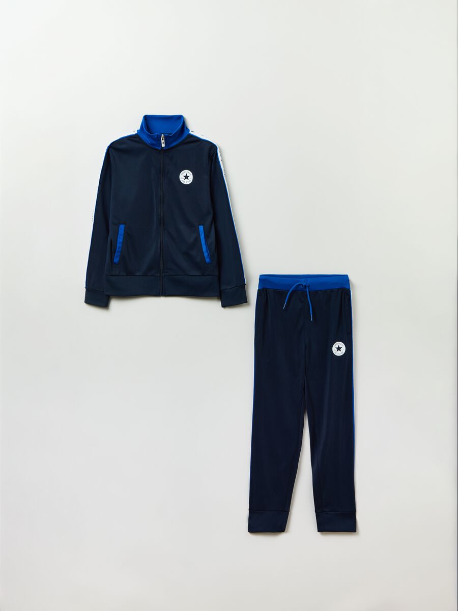 Jogging set con bande a contrasto e logo Chuck Patch_0