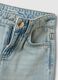 Jeans in puro cotone denim azzurro da bambina regular fit con ricami_2