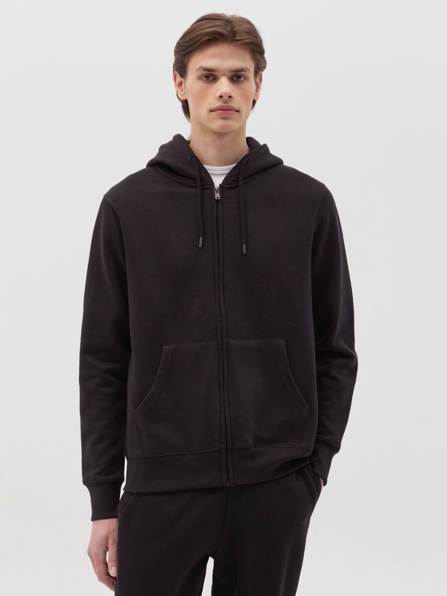 Full-zip plush hoodie_0