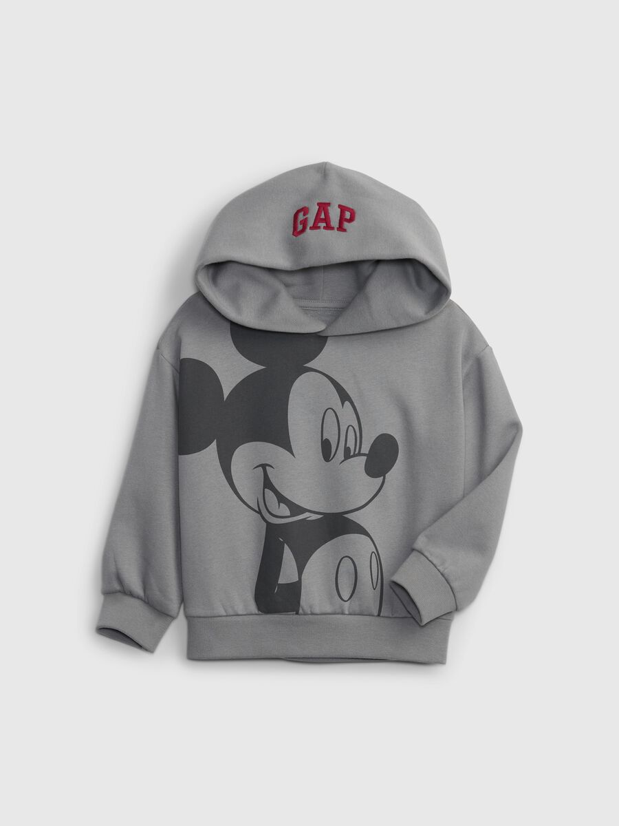 Sweatshirt with Disney Mickey Mouse print and logo embroidery_0