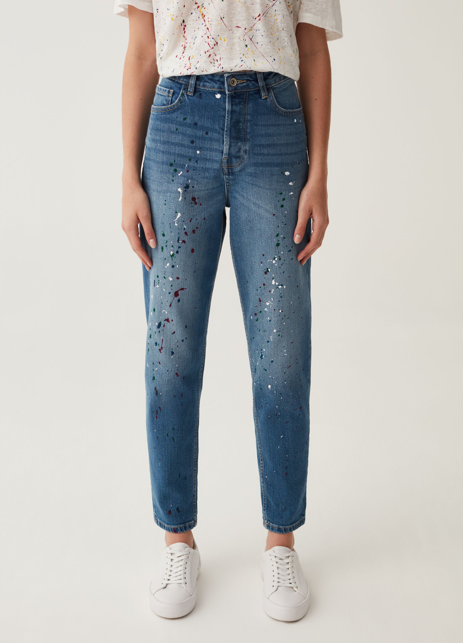 Jeans mom fit slim RE-UP_1