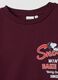 Maglia pigiama viola in puro cotone organico con stampa Peanuts_1