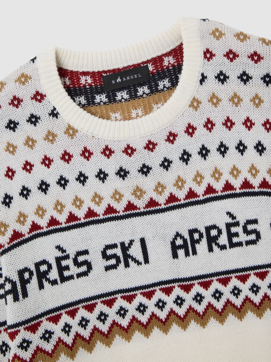 Pullover multicolor regular fit con lavorazione jacquard_1