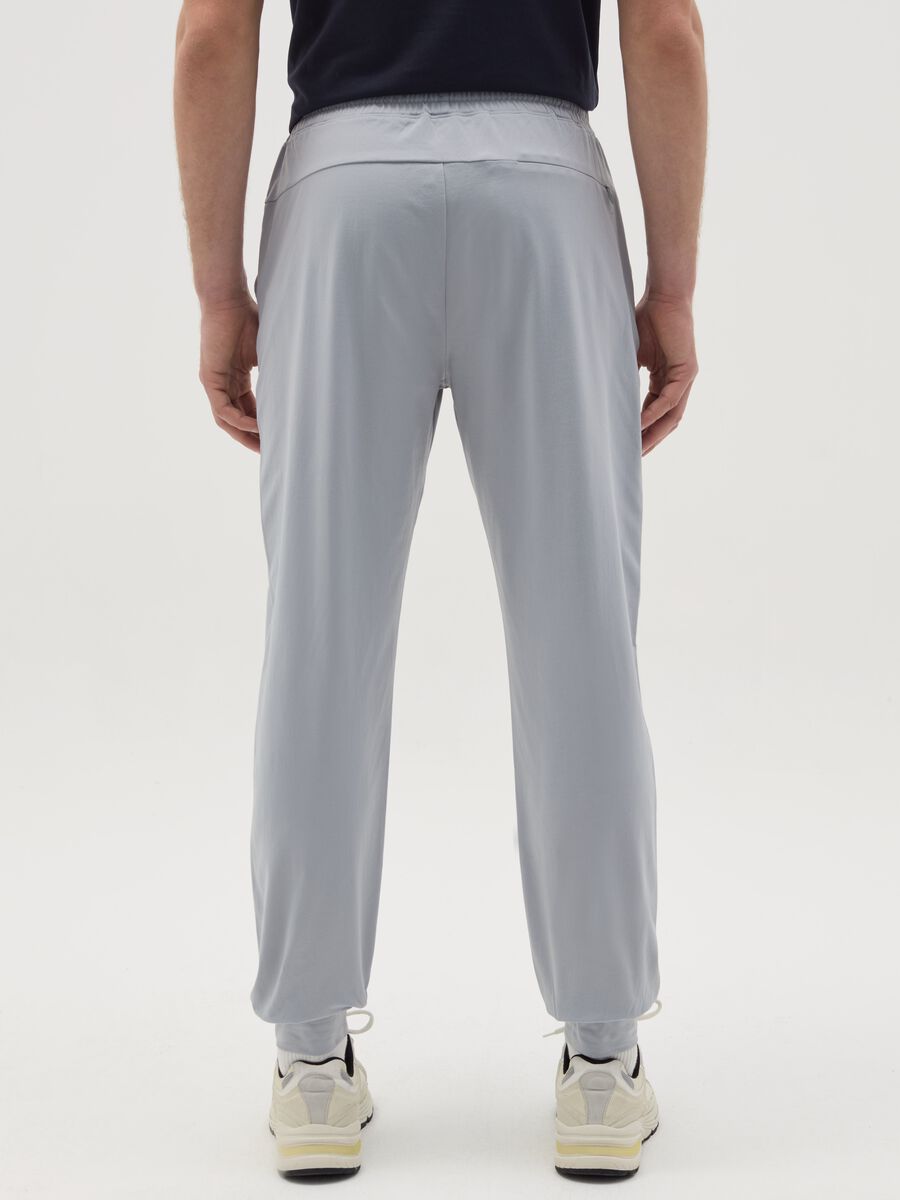Technical fabric joggers with drawstring_2