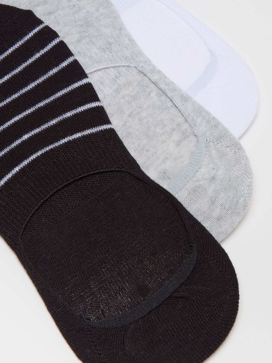 Five-pair pack shoe liners with design_1