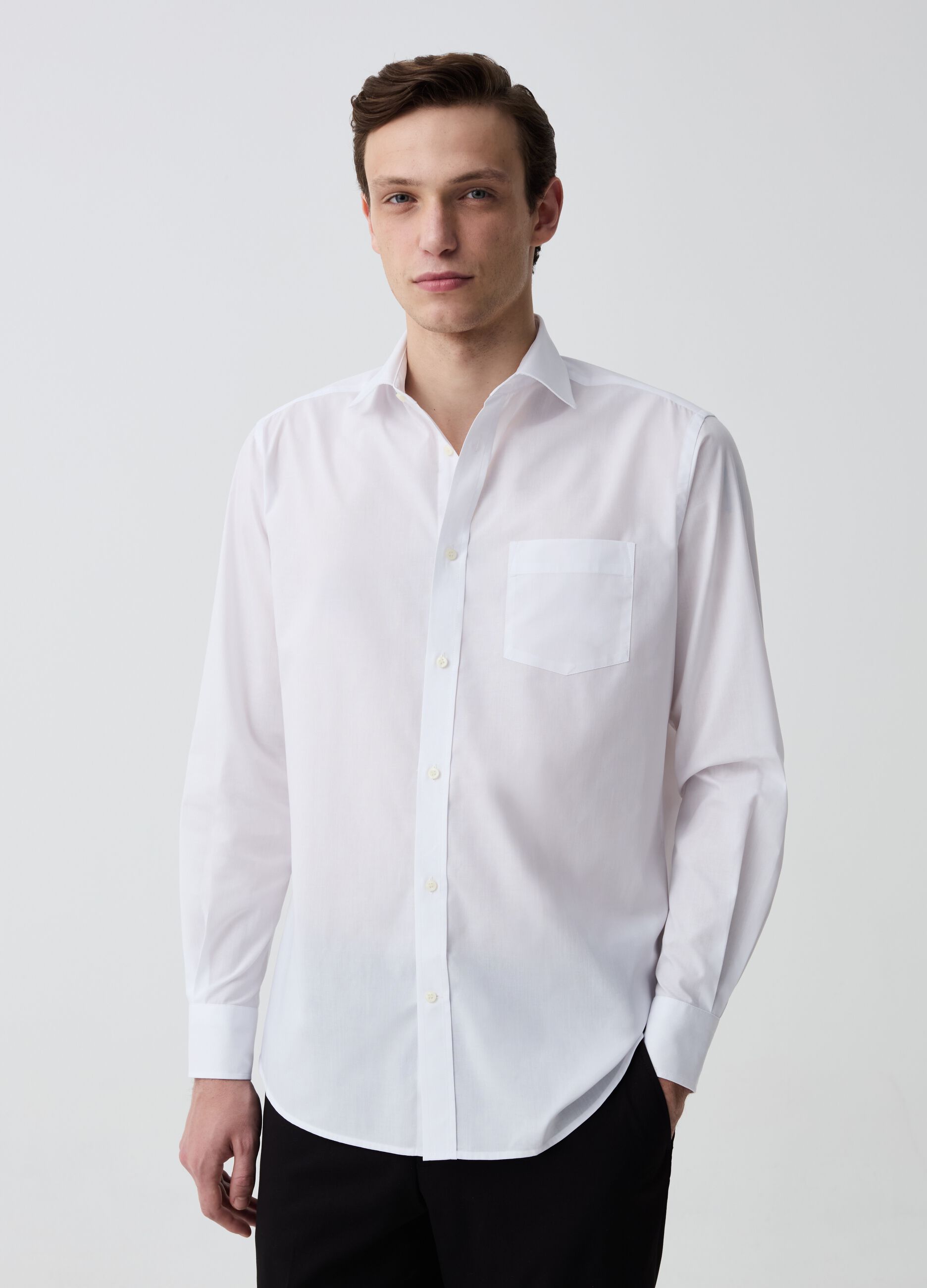 Regular-fit shirt with pocket