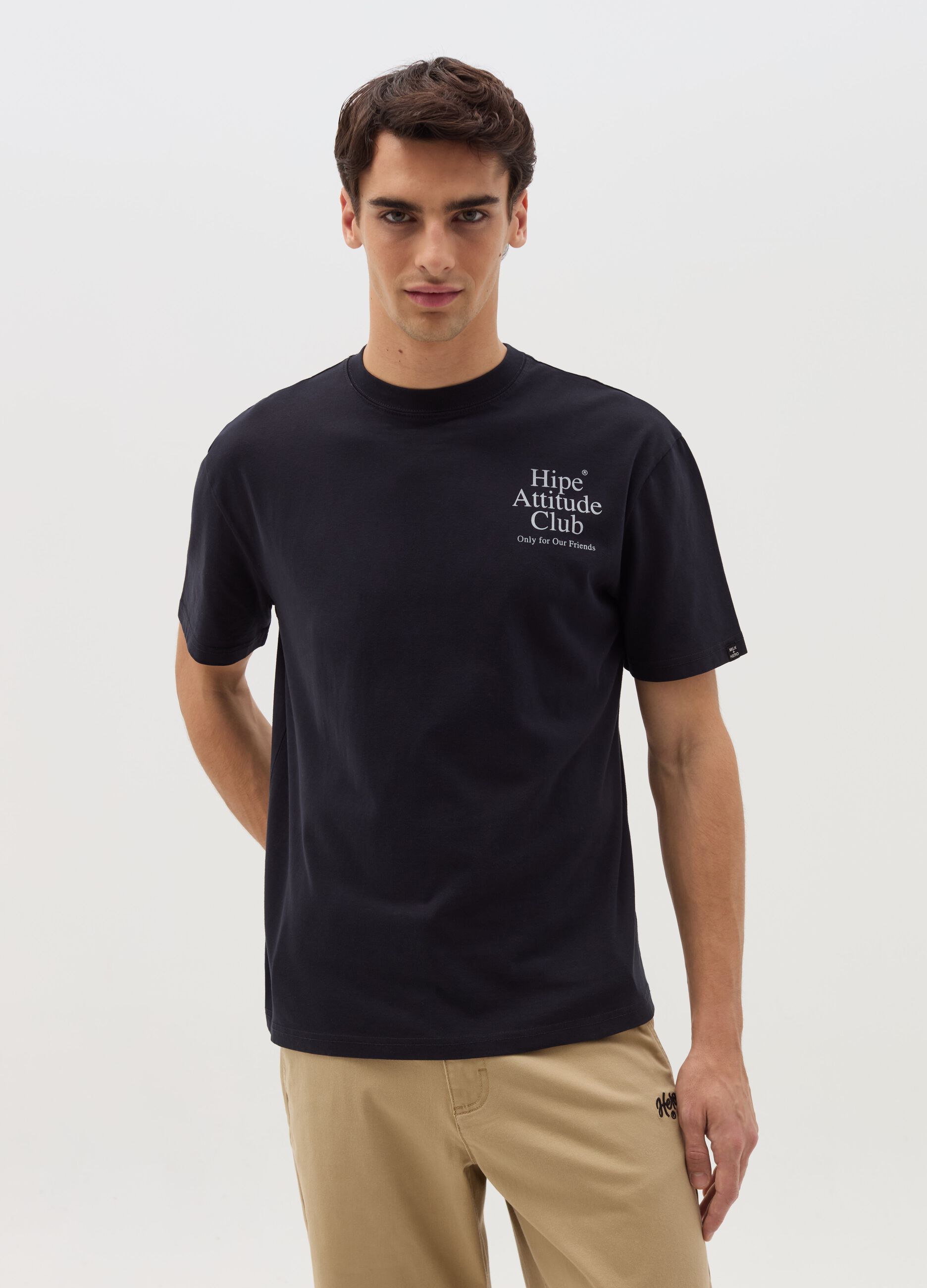 Printed cotton T-shirt