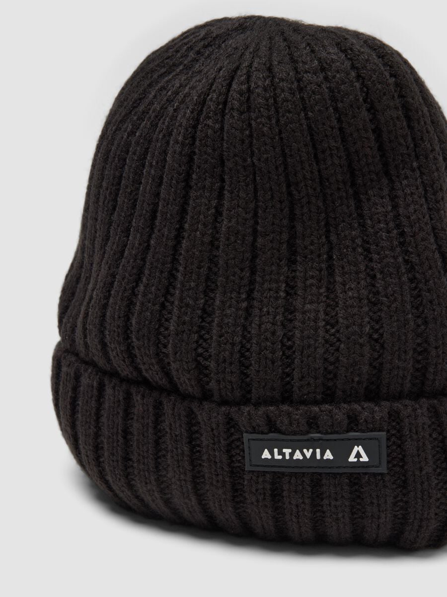 Rib-knit beanie with turn-up cuff ALTAVIA WITH DEBORAH COMPAGNONI_1