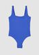 Blue stretch fabric swimsuit_0