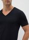 Men's black pure cotton V-neck T-shirts 2-pack, regular fit_3